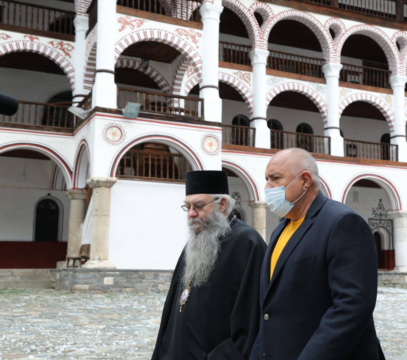 Премиерът Борисов в Рилския манастир 
